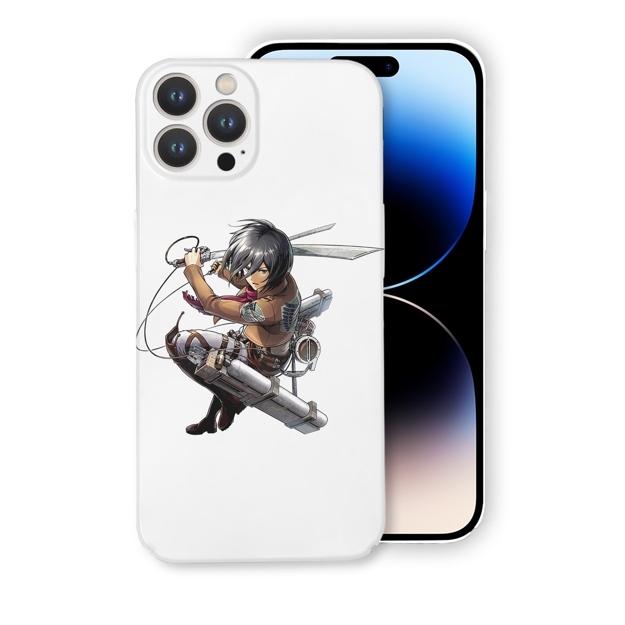 （画像用） 進撃の巨人 ミカサ·アッカーマン Attack on Titan Mikasa Ackerman 【iPhone 14シリーズ対応】ハードケース